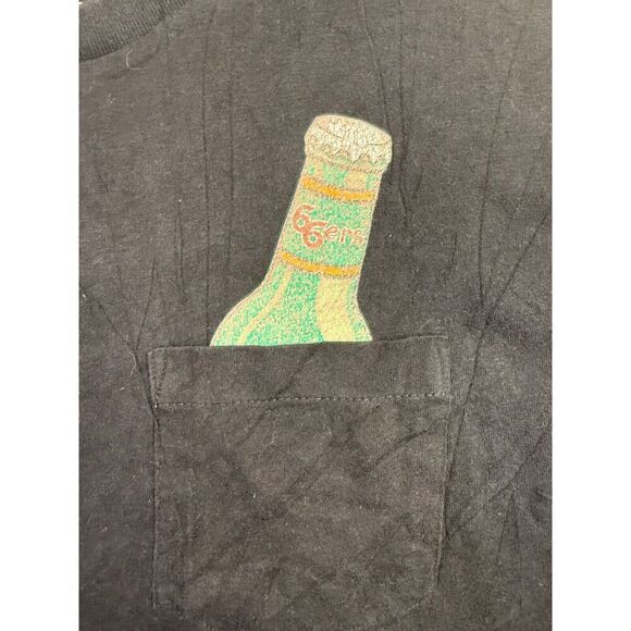 Vans Off The Wall Sixty 6ers Custom Fit Pocket Tee Shirt Black Size XLarge - Picture 3 of 7